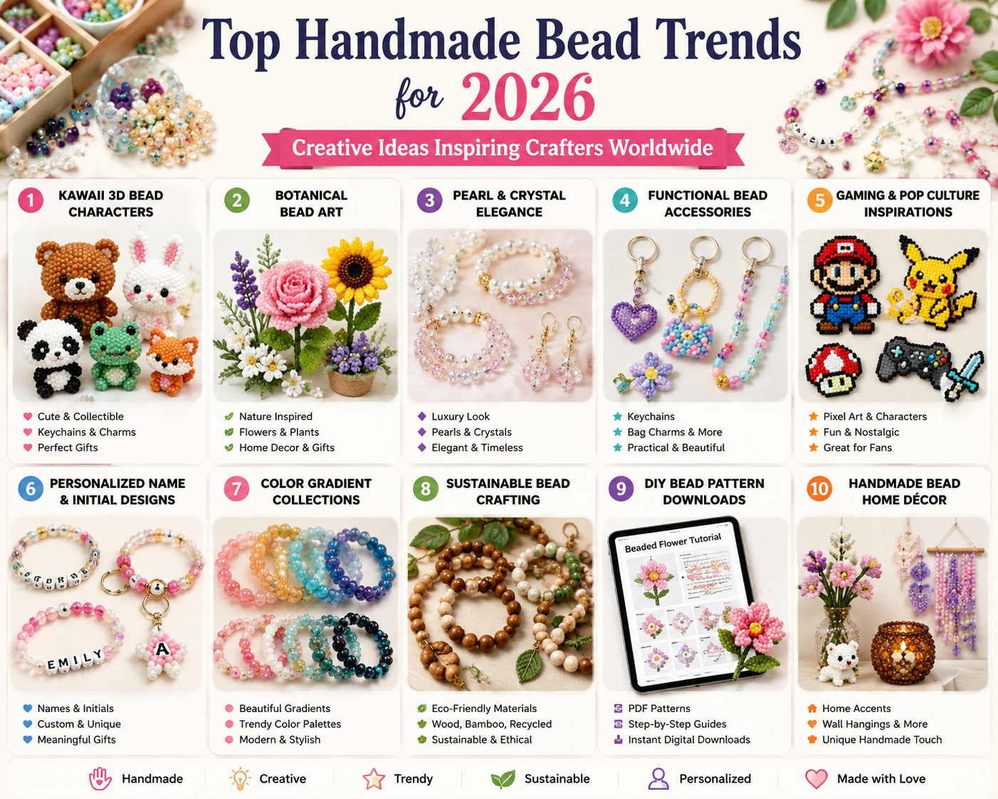 Top Handmade Bead Trends for 2026: Creative Ideas Inspiring Crafters Worldwide